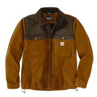 Thumbnail for Carhartt 106432 Montana Rugged Flex Relaxed Fit Duck Insulated Jacket CARHARTT BROWN/COFFEE im Sale