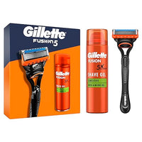 Thumbnail for Gillette Fusion 5 Nassrasierer Herren, Geschenkset + 1 Ersatzklinge + Fusion Ultra Sensitive Rasiergel 200 ml, Geschenk für Männer im Sale