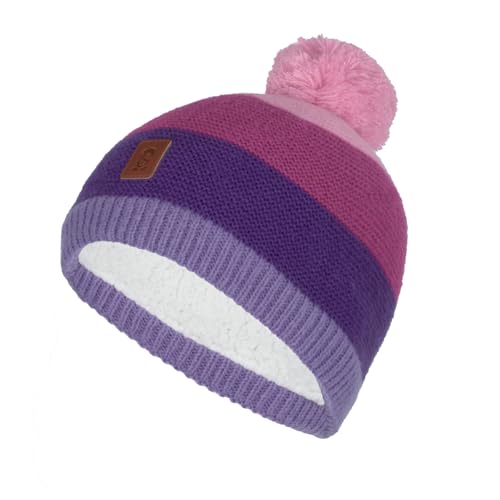 Trollkids Kinder Strickmütze Gryllefjord, Frischgrün/Mystik Blau, 52-56cm im Sale