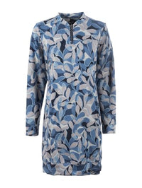 Thumbnail for s'questo dress short jacquard dress, zip, loose, high, blue navy Soquesto collection Love Letters on sale