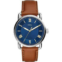 Thumbnail for Fossil Copeland uhr für Herren, Quarzwerk mit Edelstahl- oder Lederarmband, Blau, 42 im Sale