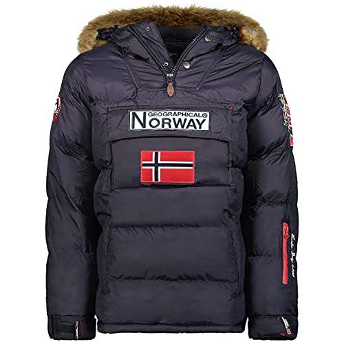 Geographical Norway Boker Men's Jacket (Navy Blue, L) on Sale