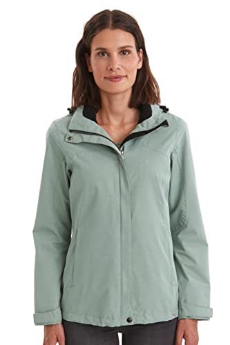 killtec Funktionsjacke Damen Inkele - Damenjacke mit abzippbarer Kapuze - leichte Übergangsjacke - Frauen Outdoorjacke ist wasserdicht und atmungsaktiv, pistazie, 36 im Sale