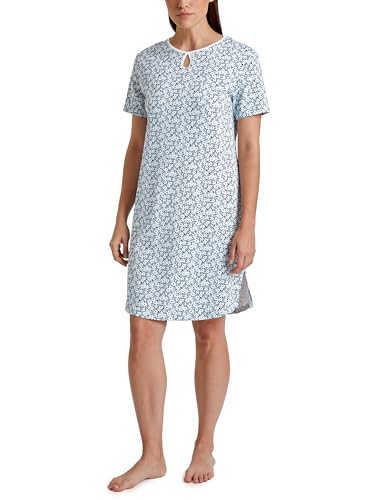 CALIDA Sweet Dreams Kurzarm-Nachthemd Damen, Länge 95cm, aus 100% Baumwolle im Sale