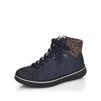 Thumbnail for Rieker Damen Low-Top Sneaker Z4243, Frauen Halbschuhe, wasserabweisend, riekerTEX,schnürschuhe,schnürer,Sportschuhe,blau Kombi (14),39 im Sale