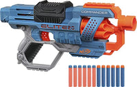 Thumbnail for NERF Elite 2.0 Commander RD-6 Blaster, 12 Darts, 6-Dart Rotary Drum, Tactical Rail, Attachment Points, Multicolored, 6.7 x 36.2 x 24.1 cm, for Boys and Girls on Sale