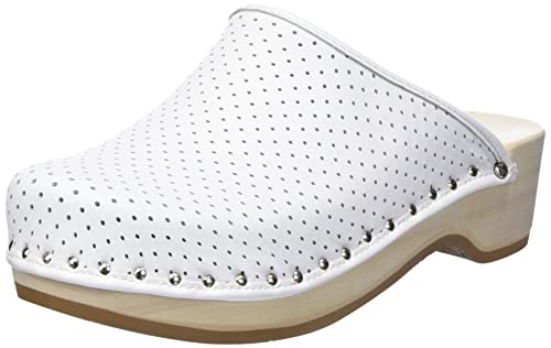 Berkemann Unisex Standard-Toeffler Clogs, Weiß (weiß 100), 43 1/3 EU im Sale