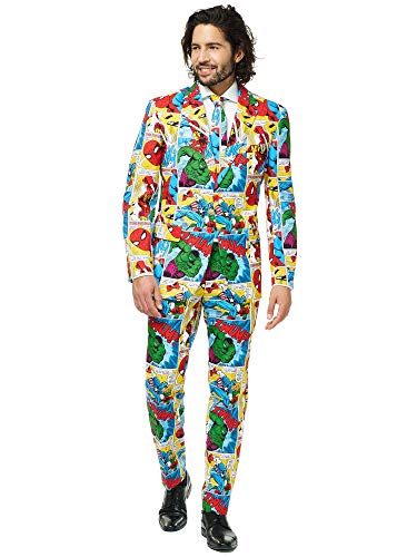 Opposuits Superhero Anzug für Herren besteht aus Sakko, Hose und Krawatte - Harry Potter, The Joker, Dark Knight, Spiderman & Marvel, Marvel Comics, 52 im Sale
