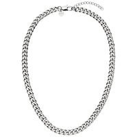 Thumbnail for Purelei Spirit Five Haslkette (Silber), Wasserfeste Figaro-ketten, Panzerketten aus Edelstahl für Herren und Frauen, 50-55 cm Länge verstellbar, Geschenk für Männer (5 mm, Silber) im Sale