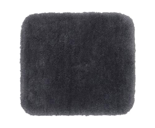 Gözze - Deluxe Badteppich mit extra hohem Flor, 100% Polyester (Mikrofaser), Mit Antirutschbeschichtung, 50 x 45 cm - Anthrazit im Sale
