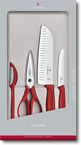 Victorinox, 6.7131.4G, Swiss Classic, Kitchen Set, Extra Sharp Blade, Red, Made in Switzerland, Dishwasher Safe on Sale