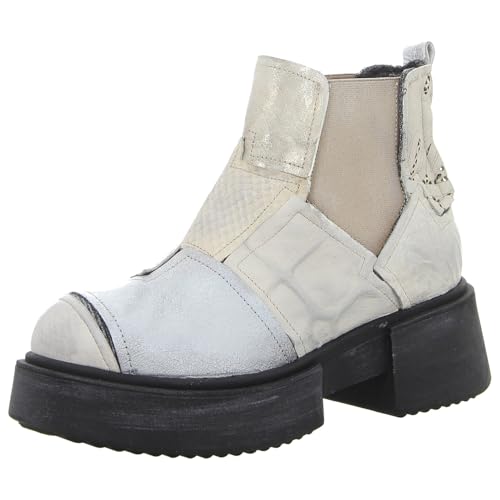 Papucei Damen Stiefeletten Cajae White Pattern Gr. 41 im Sale