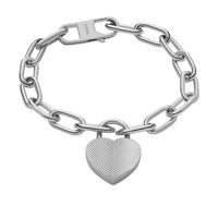Thumbnail for Fossil Damenarmband Harlow Linear Texture Heart Edelstahl goldfarben, JF04658710 im Sale