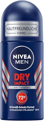 Thumbnail for NIVEA MEN Dry Impact Deo Roll-On, anti-perspirant for a dry skin feeling, 72h sweat protection and dual-active formula (50 ml) on sale