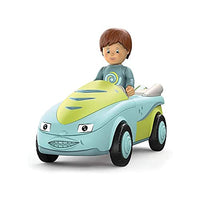 Thumbnail for Toddys by siku 0101, Freddy Fluxy, 2-teiliges Spielzeugauto, Zusammensteckbar, Inkl. beweglicher Spielfigur, Hochwertiger Schwungradmotor, Türkis/Grün, Ab 18 Monaten im Sale