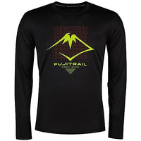 Thumbnail for ASICS 2011C720-002 Fujitrail Logo LS TOP Sweatshirt Men Performance Black/Antique RED/NEON Lime on sale