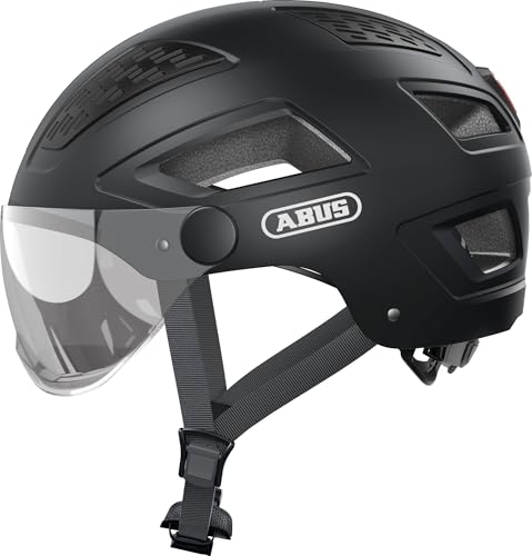 ABUS Stadthelm Hyban 2.0 ACE - Fahrradhelm mit Visier, Licht und ABS-Hartschale - für Damen und Herren - Gelb, im Sale