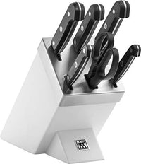 Thumbnail for ZWILLING Four Stars Self-Sharpening Knife Block, 7-piece, knife set and scissors made of special stainless steel/plastic handle, black [Made in Germany] on sale