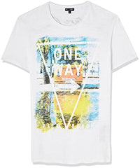 Thumbnail for KEY LARGO Herren ONE Way Round T-Shirt, White (1000), im Sale
