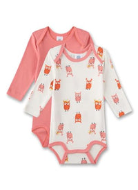 Thumbnail for Sanetta Baby-Body Langarm (Doppelpack) Eule | Hochwertiger und nachhaltiger Body für Mädchen aus Bio-Baumwolle. Inhalt: 2er Set Baby Body 086 im Sale