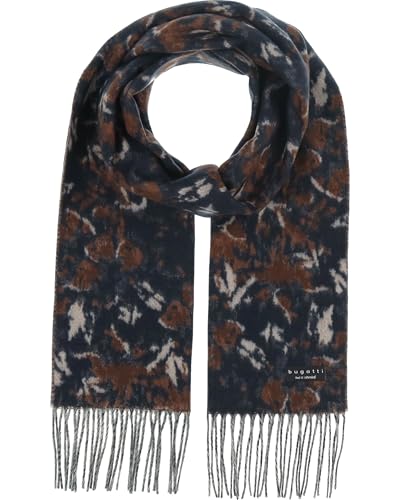 bugatti Herren Schal mit Camouflage-Muster - 30 x 180 cm - weicher Winterschal für kalte Tage Navy im Sale