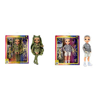 Thumbnail for Rainbow High Modepuppe – Olivia Woods - Camo Grün Puppe von 4-12 Jahren & Modepuppe – Aidan Russel - Lila Junge Puppe – Modisches Outfit & 10+ Bunte Spiel-Accessoires - von 4-12 Jahren im Sale