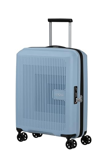 American Tourister Aerostep - Spinner S, Erweiterbarer Handgepäck, 55 cm, 36/40 L, Grau (Soho Grey) im Sale