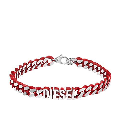 Diesel Armband Für Männer, 18 Cm - 19,5 Cm Silbernes Edelstahlarmband, DX0966040 im Sale