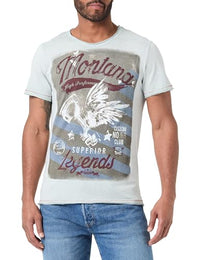 Thumbnail for KEYLARGO Herren Montana Round T-Shirt, Faded Moss (1541), im Sale