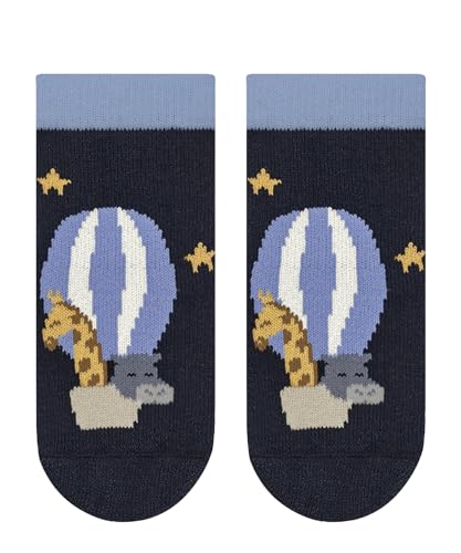 FALKE Unisex baby Stoppersocken Baby Balloon Animals B Hp Baumwolle rutschhemmende Noppen 1 Paar, Blau Space Blue 6116, 62-68 im Sale
