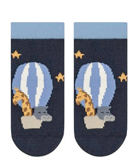 Thumbnail for FALKE Unisex baby Stoppersocken Baby Balloon Animals B Hp Baumwolle rutschhemmende Noppen 1 Paar, Blau Space Blue 6116, 62-68 im Sale
