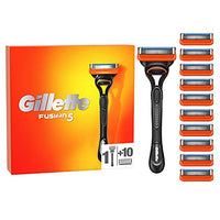 Thumbnail for Gillette Fusion 5 Nassrasierer Herren, Rasierer + 11 Rasierklingen mit 5-fach Klinge