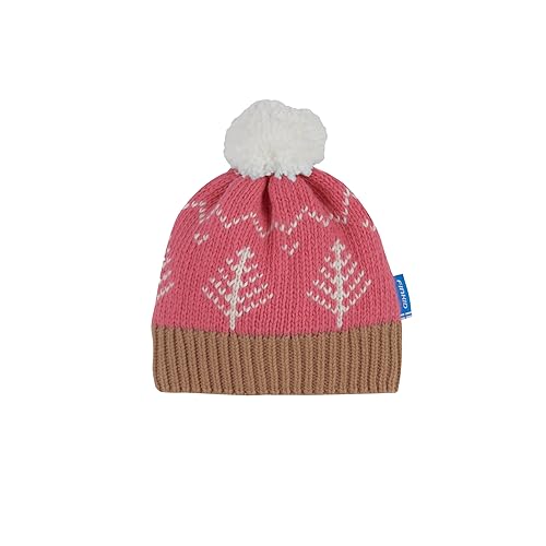 Finkid Peikko children's chunky knit hat with traditional pattern and bobble on sale