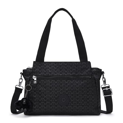 Kipling Elysia Mittelgroße Schultertasche, Schultertaschen, Signature Emb (Schwarz) im Sale