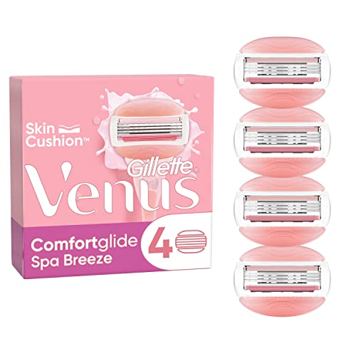 Gillette Venus Comfortglide Spa Breeze Rasierklingen für Rasierer Damen, 4 Ersatzklingen für Damenrasierer im Sale