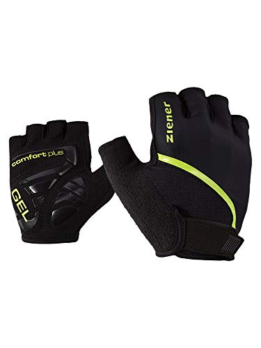 Ziener Herren Celal Fahrrad-/Mountainbike-/Radsport-Handschuhe | Kurzfinger - atmungsaktiv/dämpfend, Lime Green, 11 im Sale