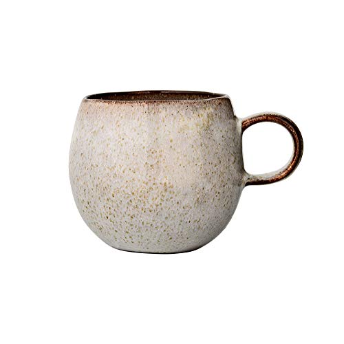 Bloomingville Sandrine Tasse grau 500ml Keramik Kaffetasse Kaffeepot Teetasse groß dänisches Design (1 Tasse) im Sale