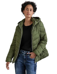 Thumbnail for STREET ONE Damen A201969 Kurze Steppjacke, Winter Moss Green, 38 im Sale