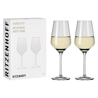 Thumbnail for RITZENHOFF 3641002 Weißweinglas 300 ml - Serie Fjordlicht Nr. 2, 2 Stück mit Farbverlauf Grey - Made in Germany im Sale