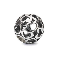 Thumbnail for Trollbeads Charm Bedeckt mit Liebe aus Sterling-Silber in der Farbe Silber, TAGBE-10201 im Sale