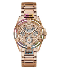 Thumbnail for GUESS Damenuhr Queen Multifunktion Roségoldfarben/Regenbogen GW0464L5 im Sale