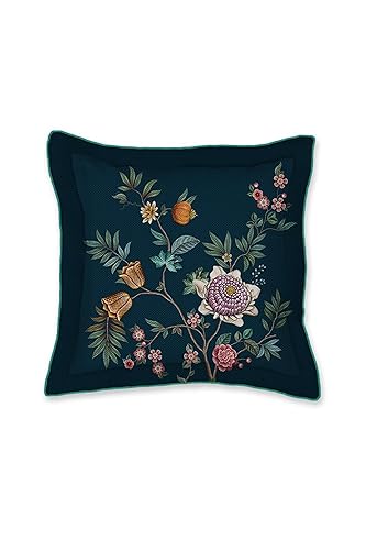 PiP Studio Zierkissen Il Paradiso Square Cushion Farbe Dark Blue im Sale