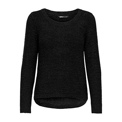 ONLY Women's ONLGEENA XO L/S KNT NOOS Sweater, 15113356, Black, on Sale