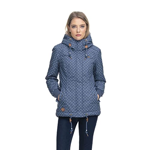 Ragwear Damen Übergangsjacke DANKA dunkelblau/weiß im Sale
