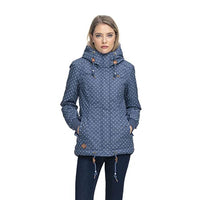 Thumbnail for Ragwear Damen Übergangsjacke DANKA dunkelblau/weiß im Sale