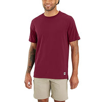 Thumbnail for Carhartt Carhartt Lwd Kurzarm-T-Shirt mit lockerer Passform für Herren Rot im Sale