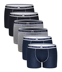 Thumbnail for Sergio Tacchini Men's Boxer Shorts Cotton Stretch Cotton, Art. 9000 6-pack Multicolored on Sale