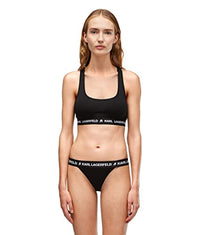 Thumbnail for KARL LAGERFELD Damen Karl Lagerfeld Damen Brazilian-Slip Mit Logo, Schwarz, im Sale