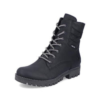 Thumbnail for Rieker Damen Schnürstiefeletten 78520, Frauen Stiefeletten,halbstiefel,Kurzstiefel,uebergangsschuhe,uebergangsstiefel,schwarz (00),41 im Sale