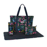 Thumbnail for Cath Kidston Wickeltasche, Motiv Britische Vögel, Marineblau im Sale